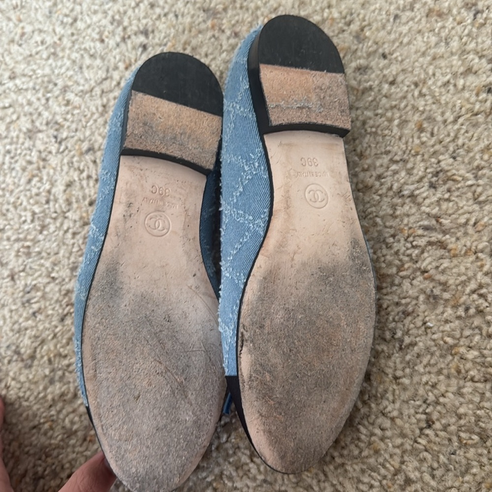 Chanel denim flats - Picture 3 of 4